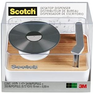 *NIB* Scotch Desktop Dispenser *Record Player* style